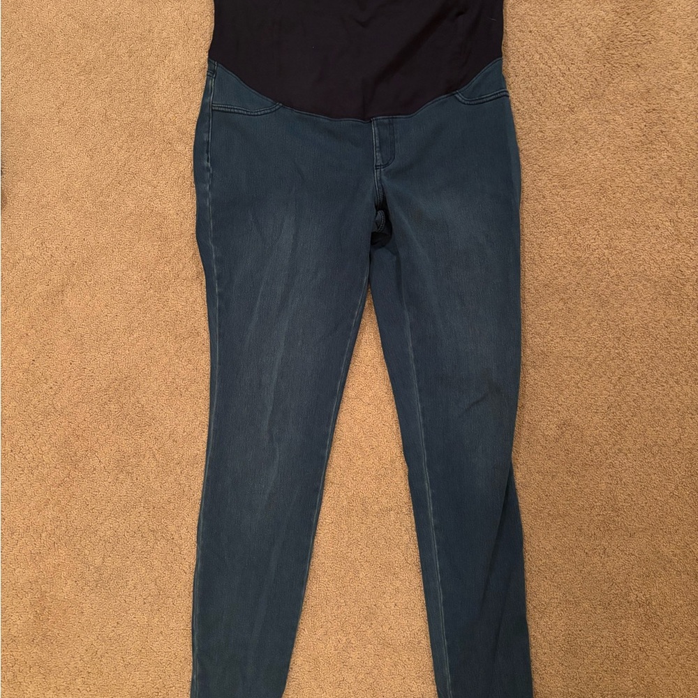 Paisley Sky Black and Blue Jeggings